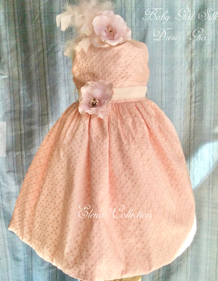 Baby Girl Silk Dress - Gia