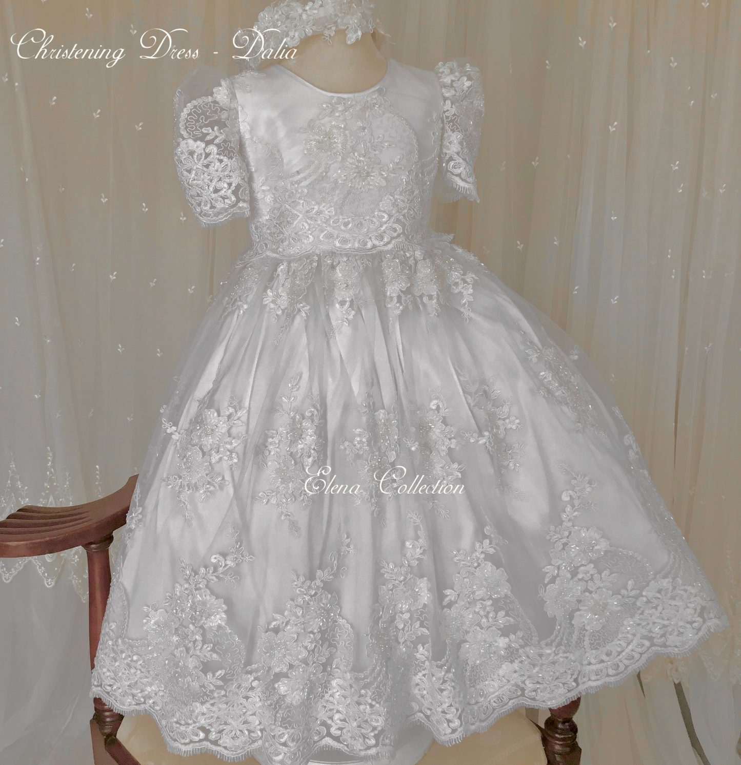Christening Lace Dress - Dalia
