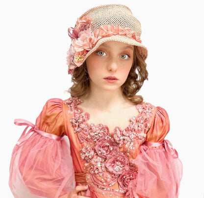 Girls Cloche Hat - Flora