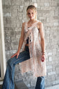 Peach Lace Duster