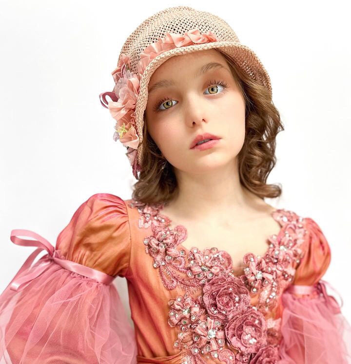 Girls Cloche Hat - Flora