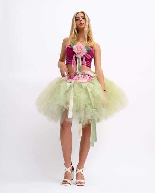 Hire Tulle Skirt and Bra Top - Katrina