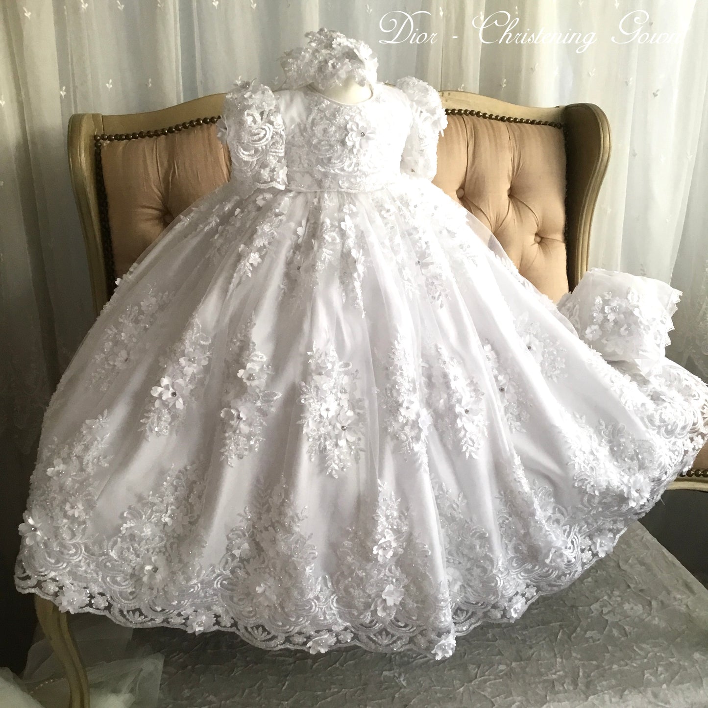 Heirloom Lace Christening Gown - Dior