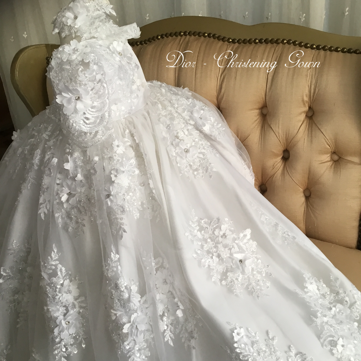 Heirloom Lace Christening Gown - Dior