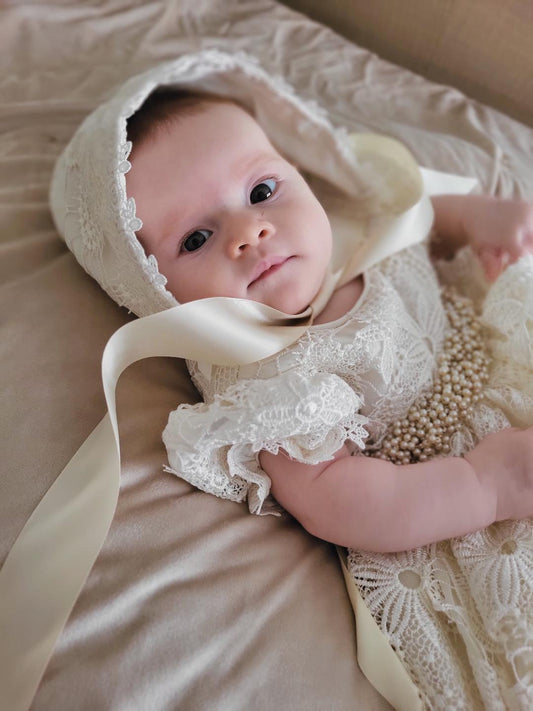 Christening Gown Lace - Isabel