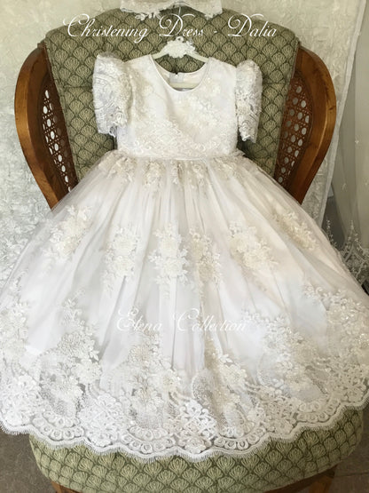 Christening Lace Dress - Dalia