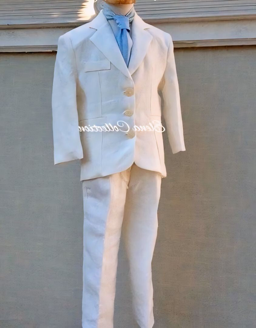 Off White Boys Linen Suit - Joel