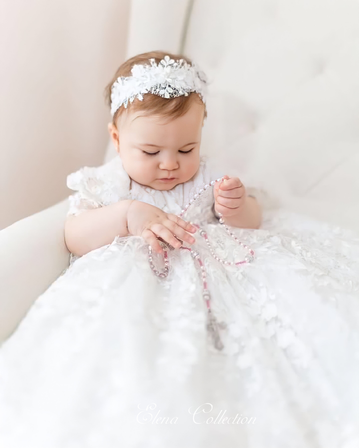 Lace Christening Gown - Adel