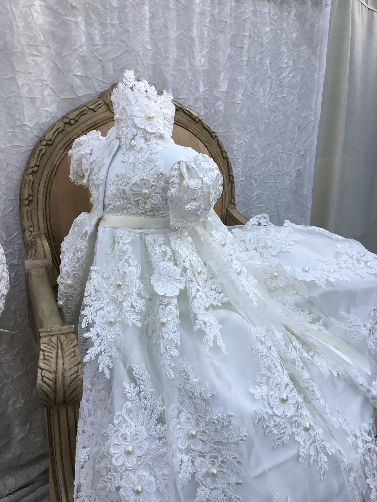 Christening Gown with Bonnet - Valerie