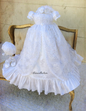 Christening Heirloom Gown with Bonnet - Adelina