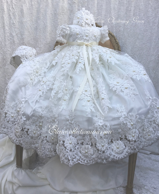 Christening Gown with Bonnet - Valerie