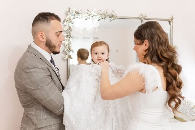 Lace Christening Gown - Adel