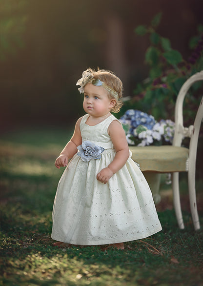 Cotton Eyelet Toddlers Dress - Annie