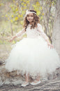 Comunion Long slevess dress-Flowergirl-Bridal-Candace - ElenaCollection
 - 4