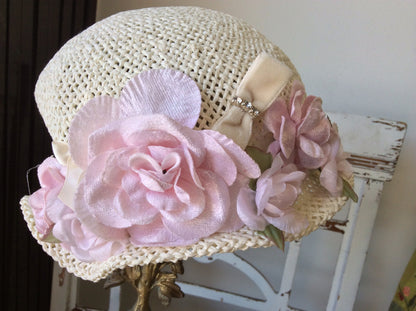 Baby Victorian Cottage Hat-Rosy - ElenaCollection
 - 2