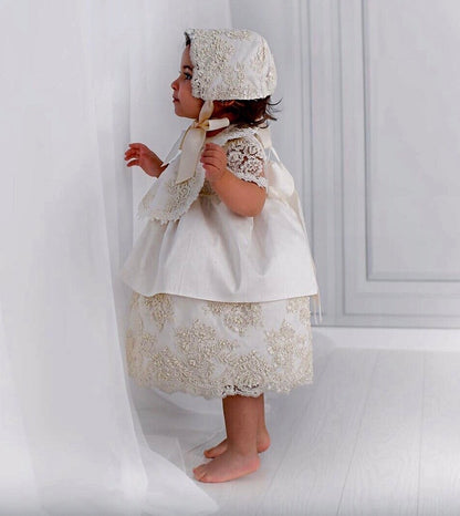 Silk Christening Dress - Daisy