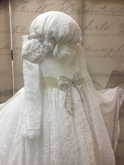 Christening Gown with Bonnet - Alice