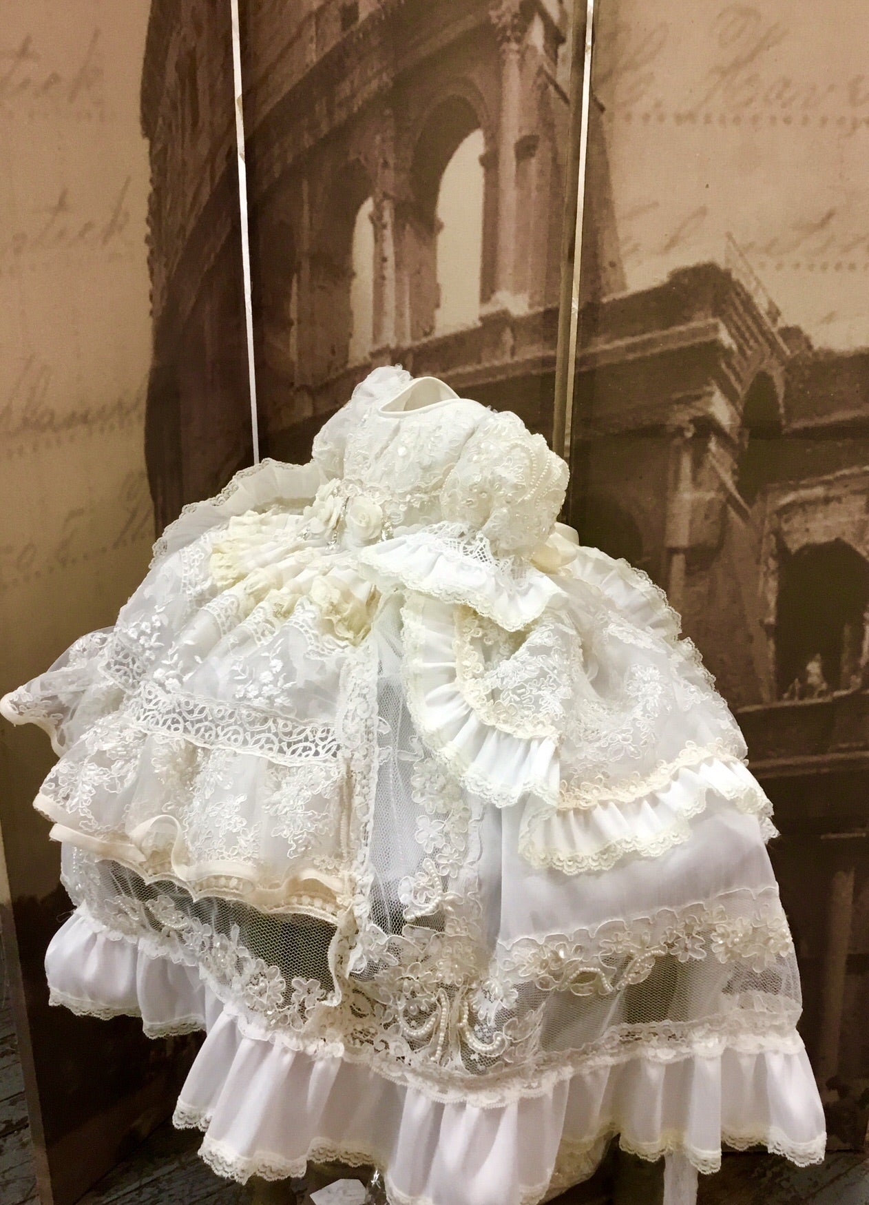 Victorian Christening gown - Beatriz 6-12m #rts