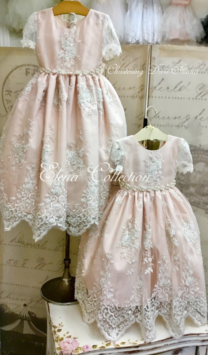 Christening Lace Dress - Alana