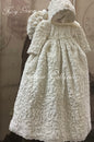 Winter Christening Gown with a Bonnet - Furry