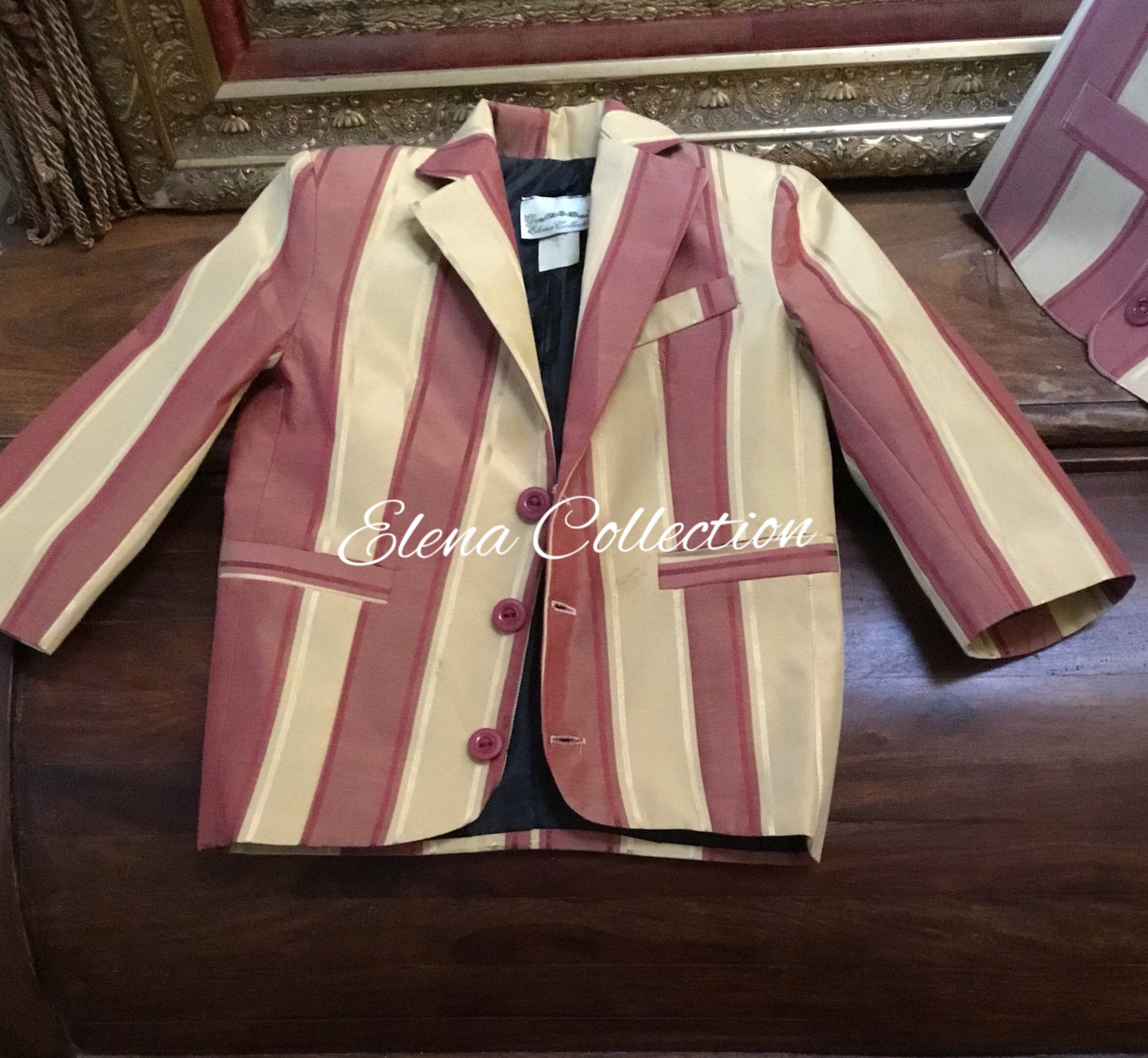 Boy Suit Striped Silk  - James