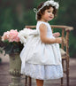 Christening Silk White Dress - Monserrat