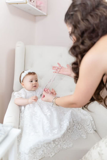 Lace Christening Gown - Adel