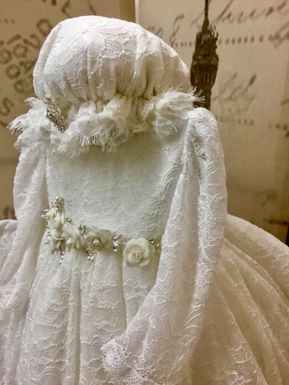 Christening Gown with Bonnet - Alice