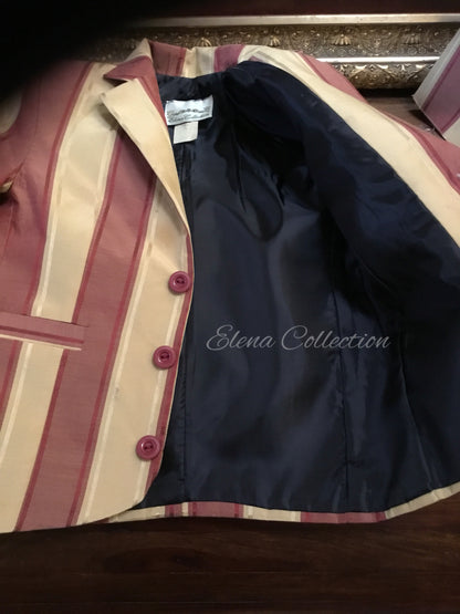 Boy Suit Striped Silk  - James