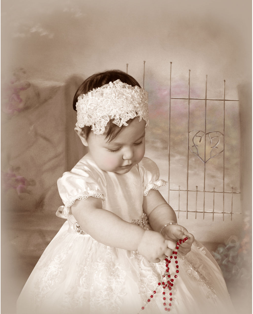 Christening Gown with Bonnet - Claudette