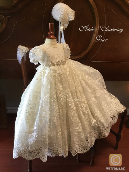 Lace Christening Gown - Adel