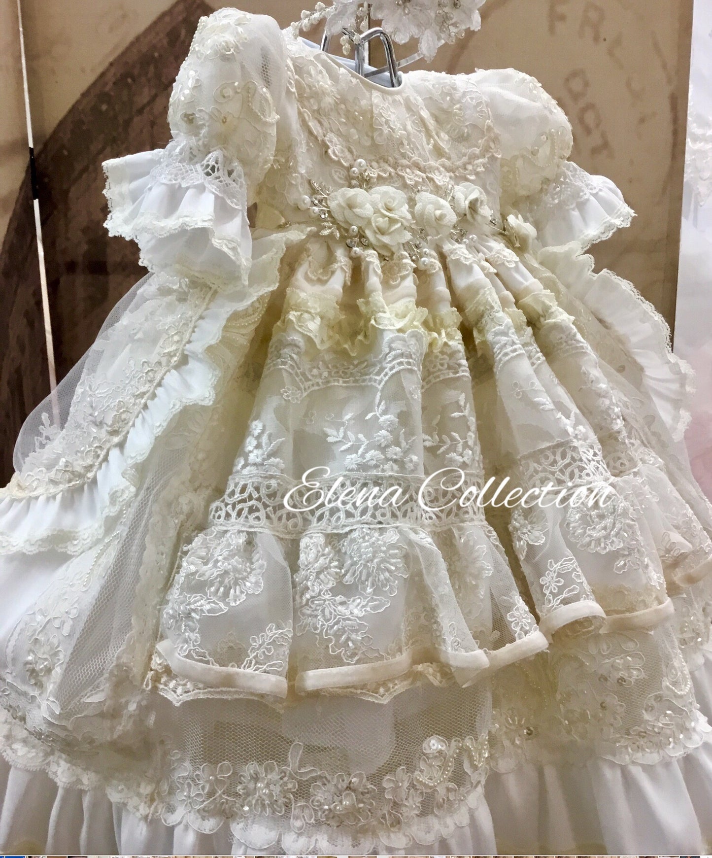 Victorian Christening gown - Beatriz 6-12m #rts