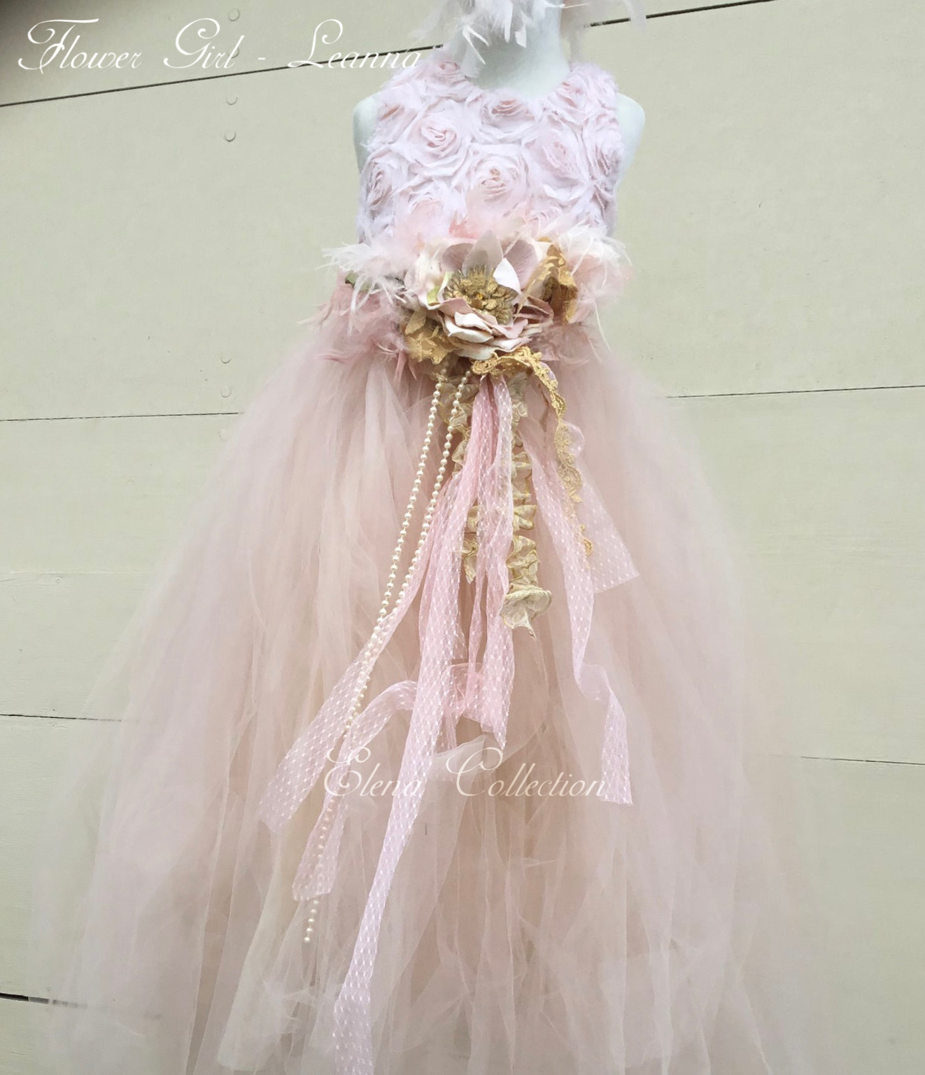 Flower Girl Tulle Dress - Leanna