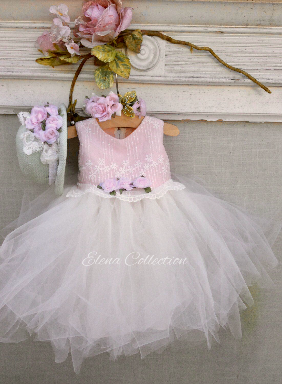 Flower girl tutu dress -Lucy