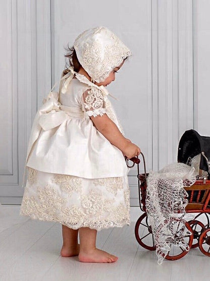 Silk Christening Dress - Daisy