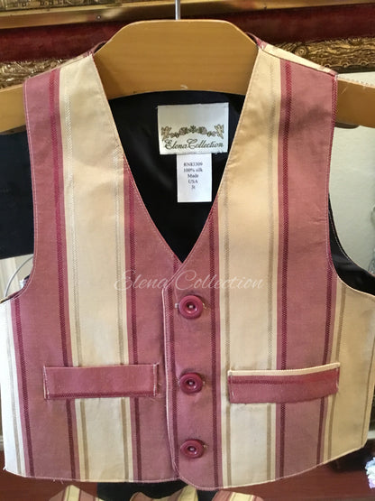 Boy Suit Striped Silk  - James