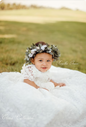 Lace Christening Gown with Bonnet - Rosalba