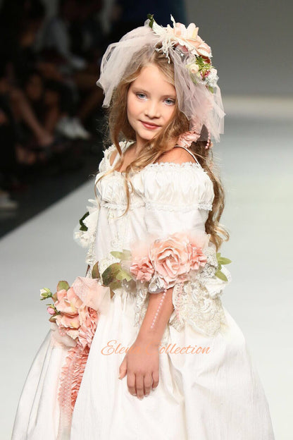 First Communion Silk Dress - Alexandrine