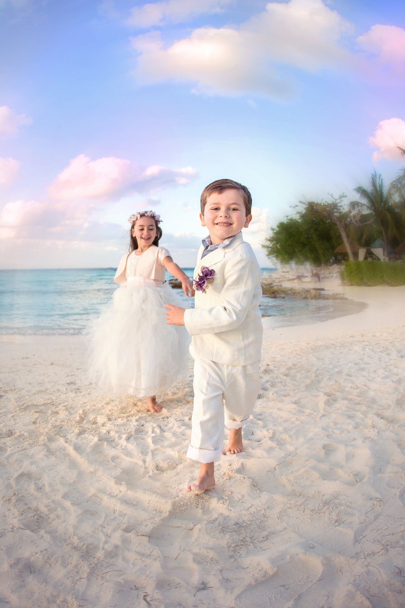 Ringbarers-Boy linen suit-Ivory boysuits-bridal-Photoprop - ElenaCollection
 - 5