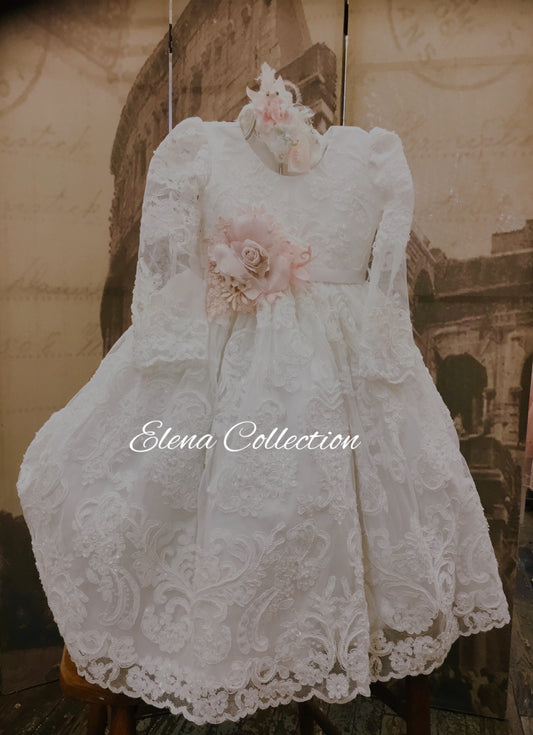 Christening lace dress-Brenda