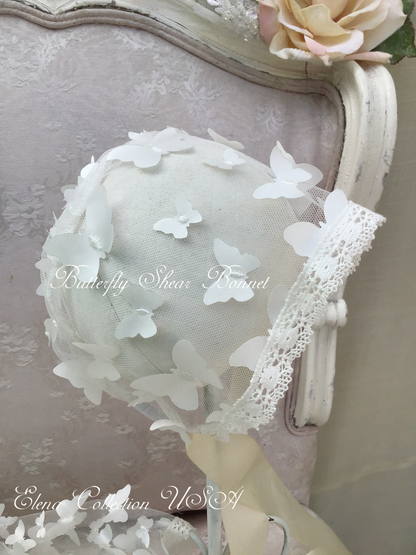 Christening Gown with Bonnet - Butterfly