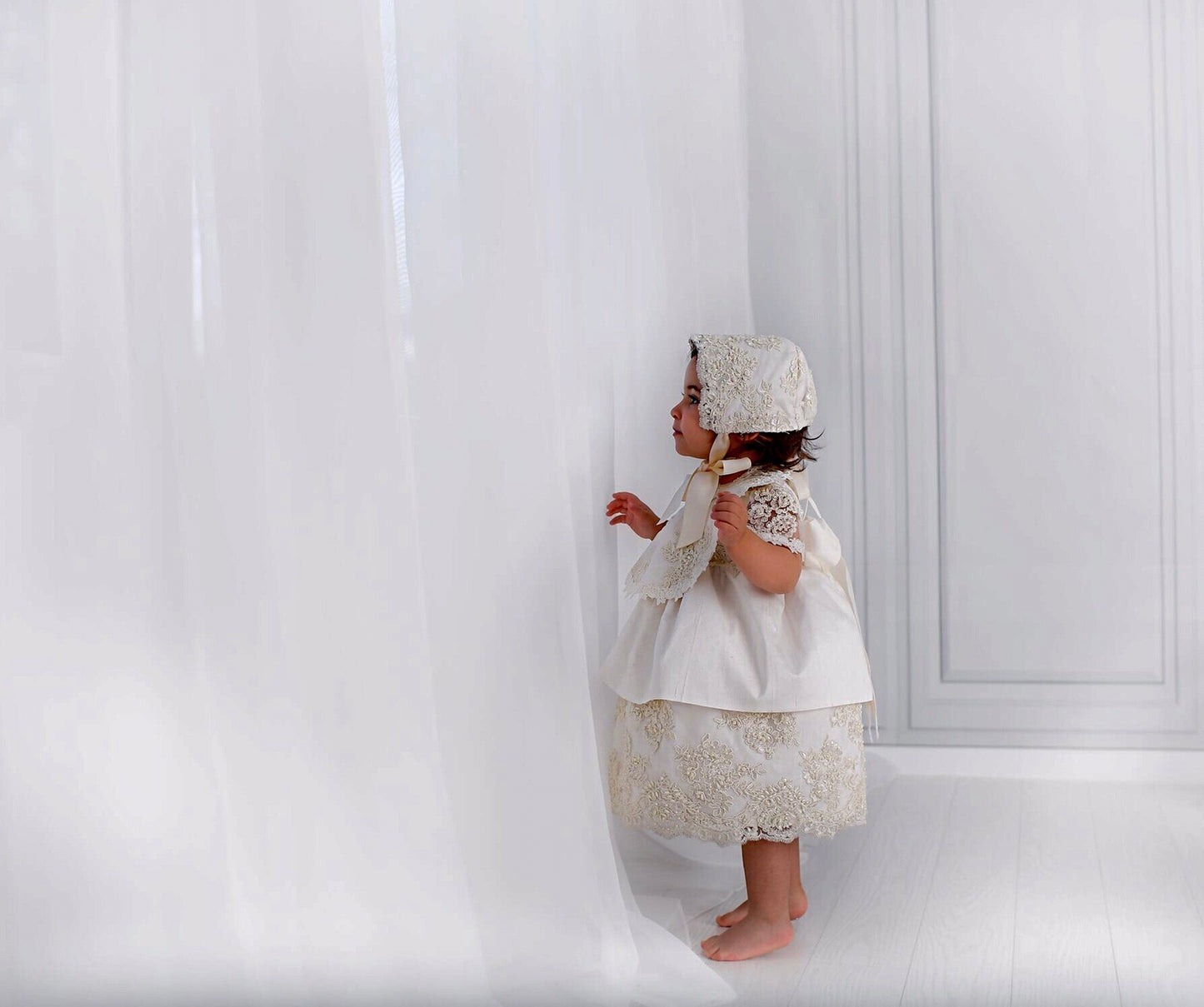 Silk Christening Dress - Daisy