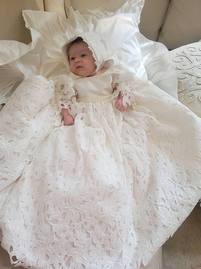 Christening Gown with Bonnet - Kendal