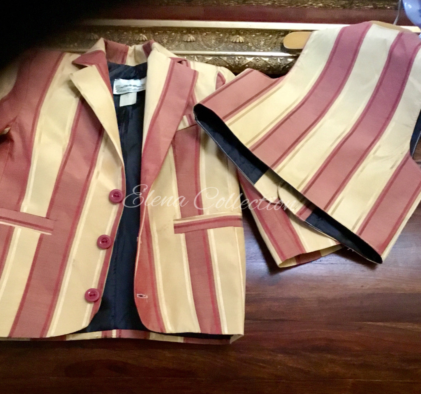 Boy Suit Striped Silk  - James