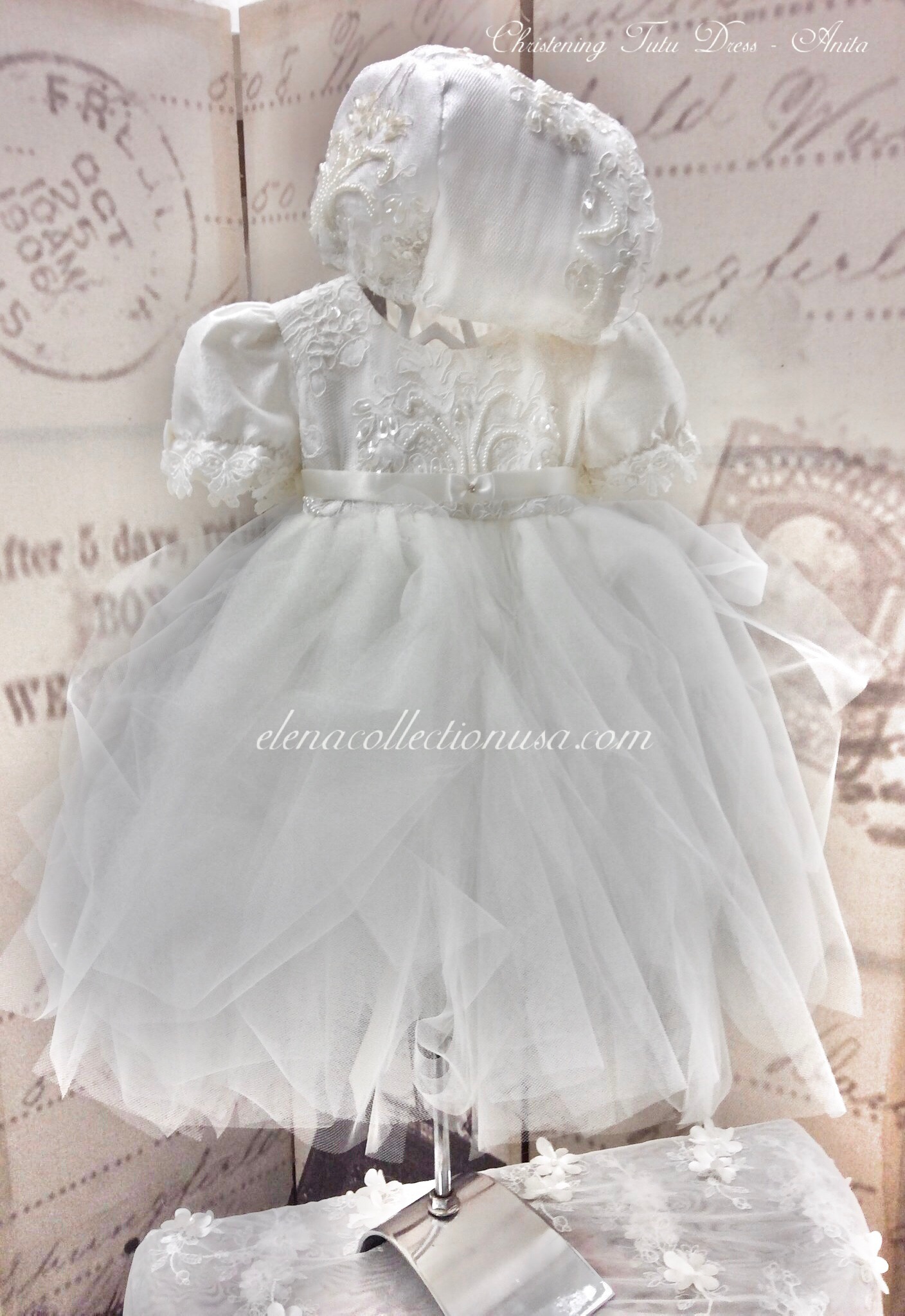 Christening Tulle Dress - Alesia