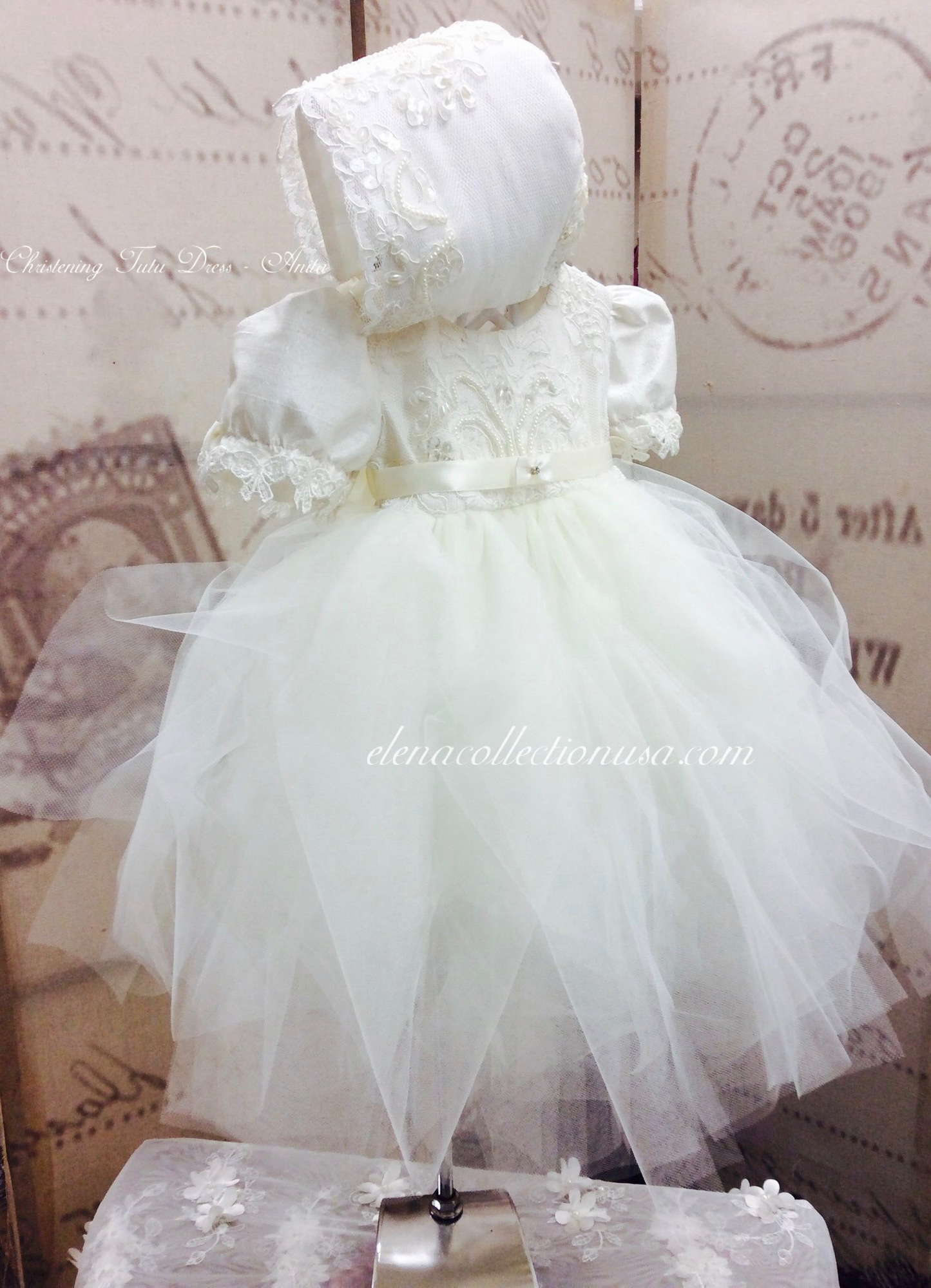 Christening Tulle Dress - Alesia