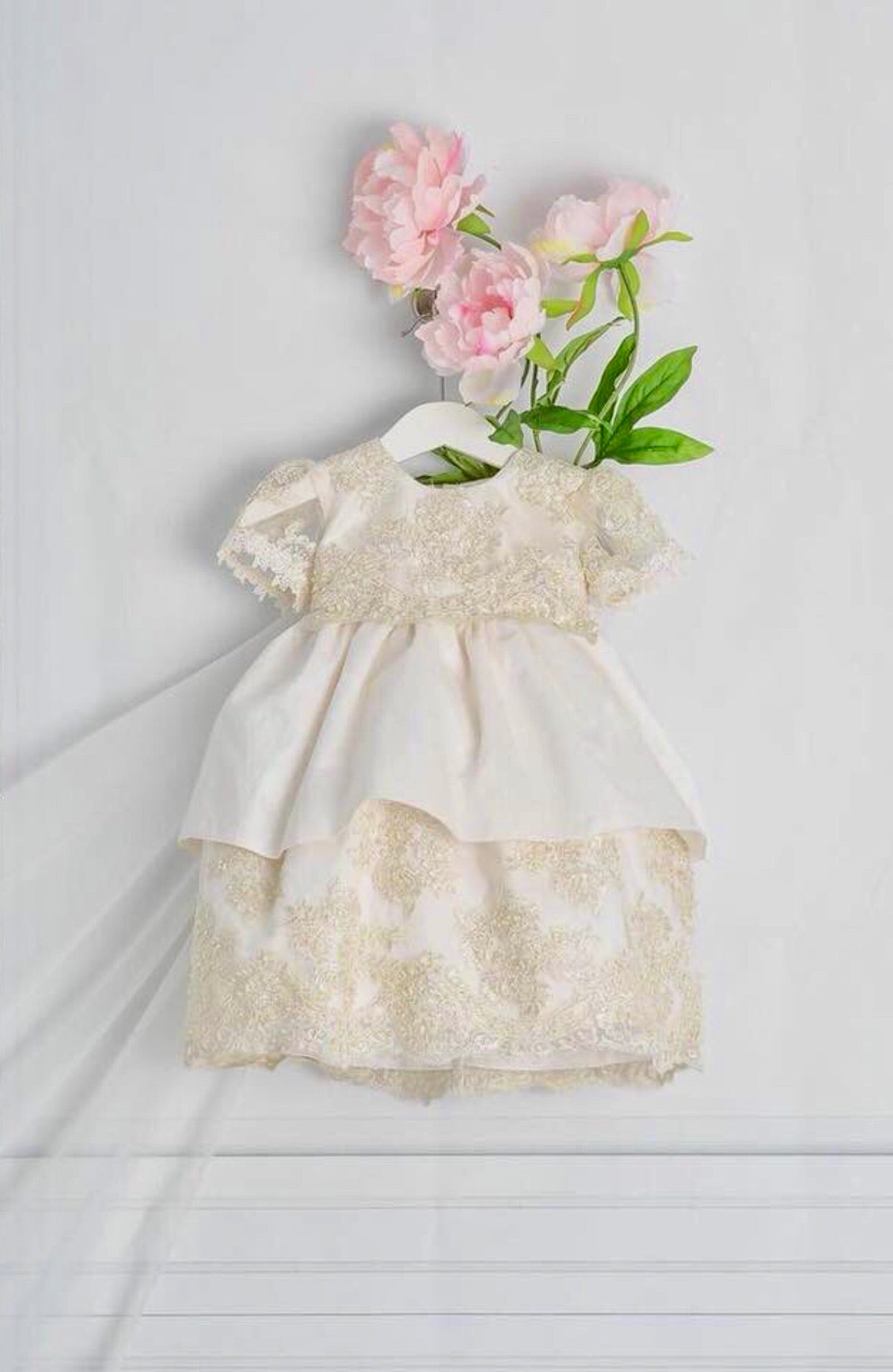 Silk Christening Dress - Daisy