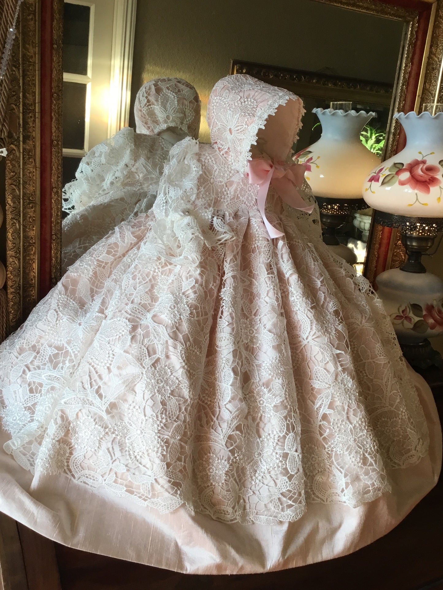 Blush Christening Gown - Melanie - Sale